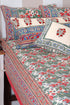 20s Cotton Cushion Cover in Floral Block Print